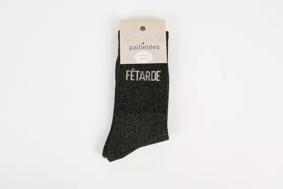 Chaussettes à paillettes Fêtarde