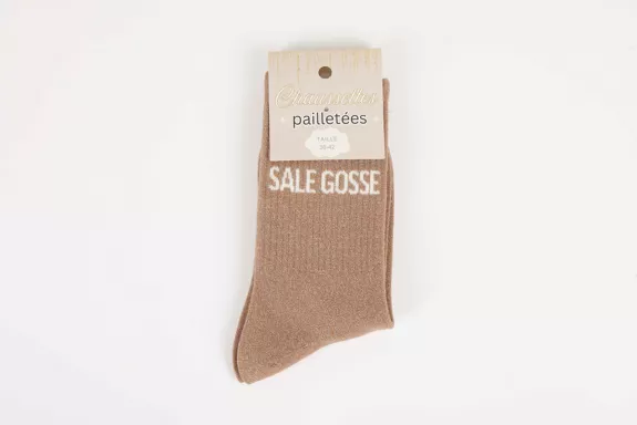 Chaussette à paillettes Sale Gosse