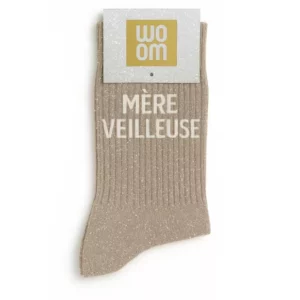 Paire de Chaussette à Paillette Mère Veilleuse.